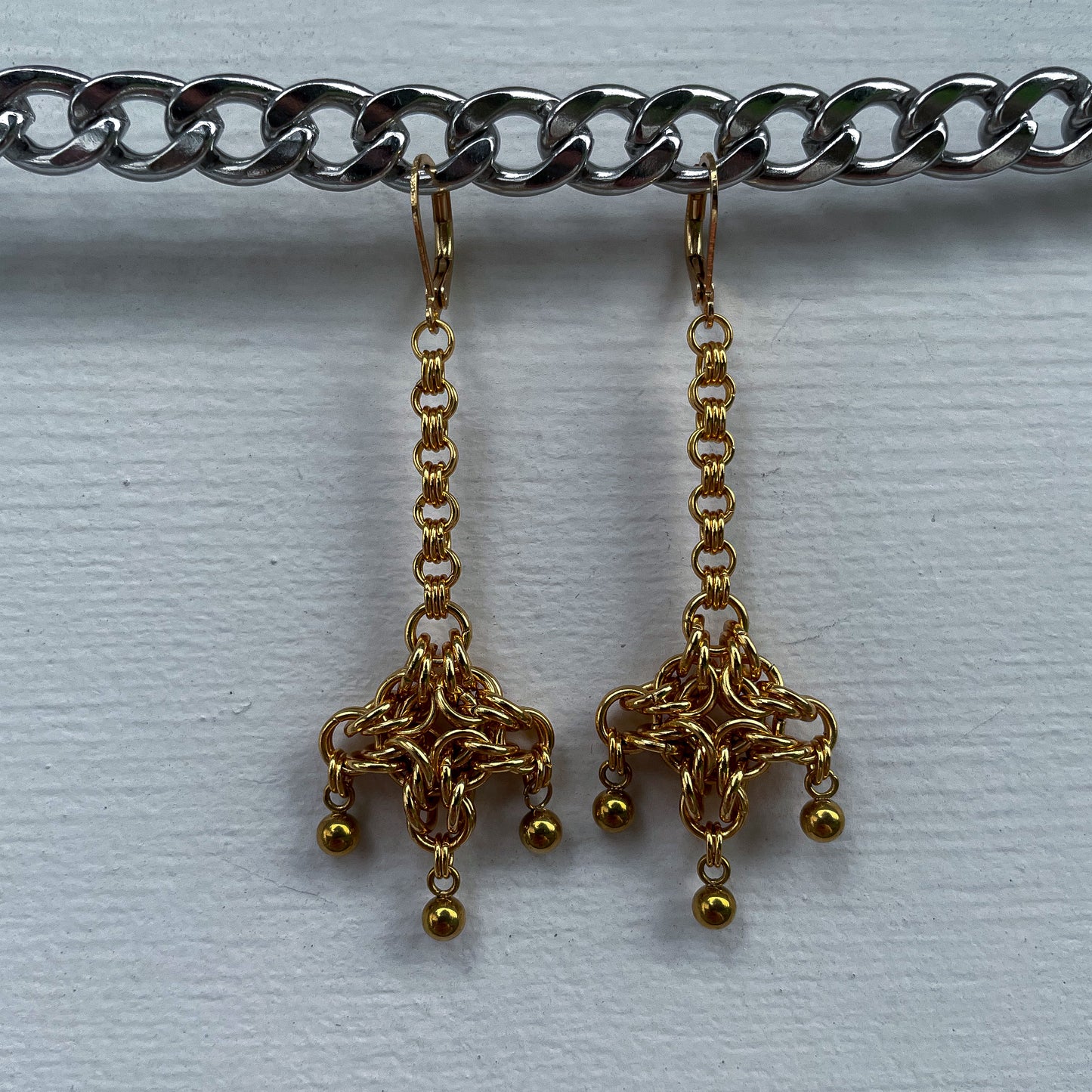 gilded moondrop earrings
