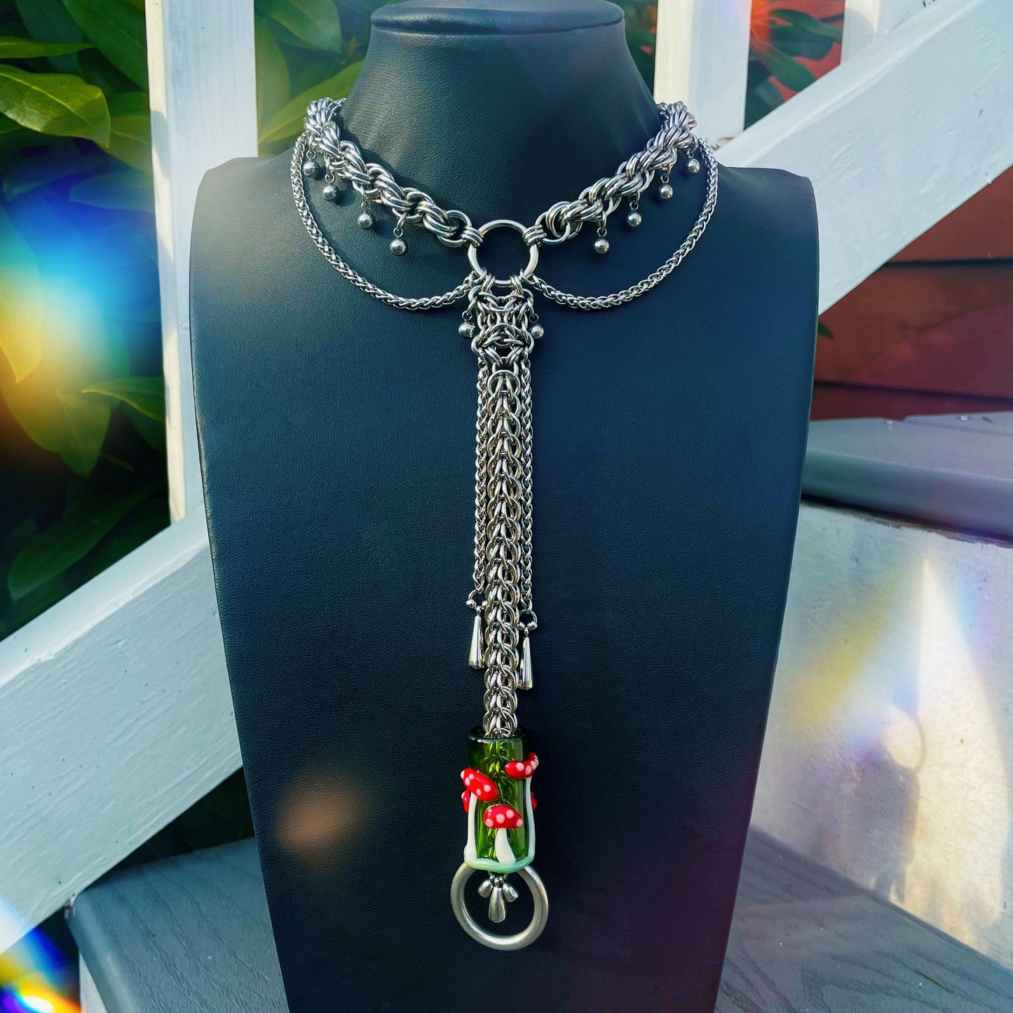 field of amanita necklace