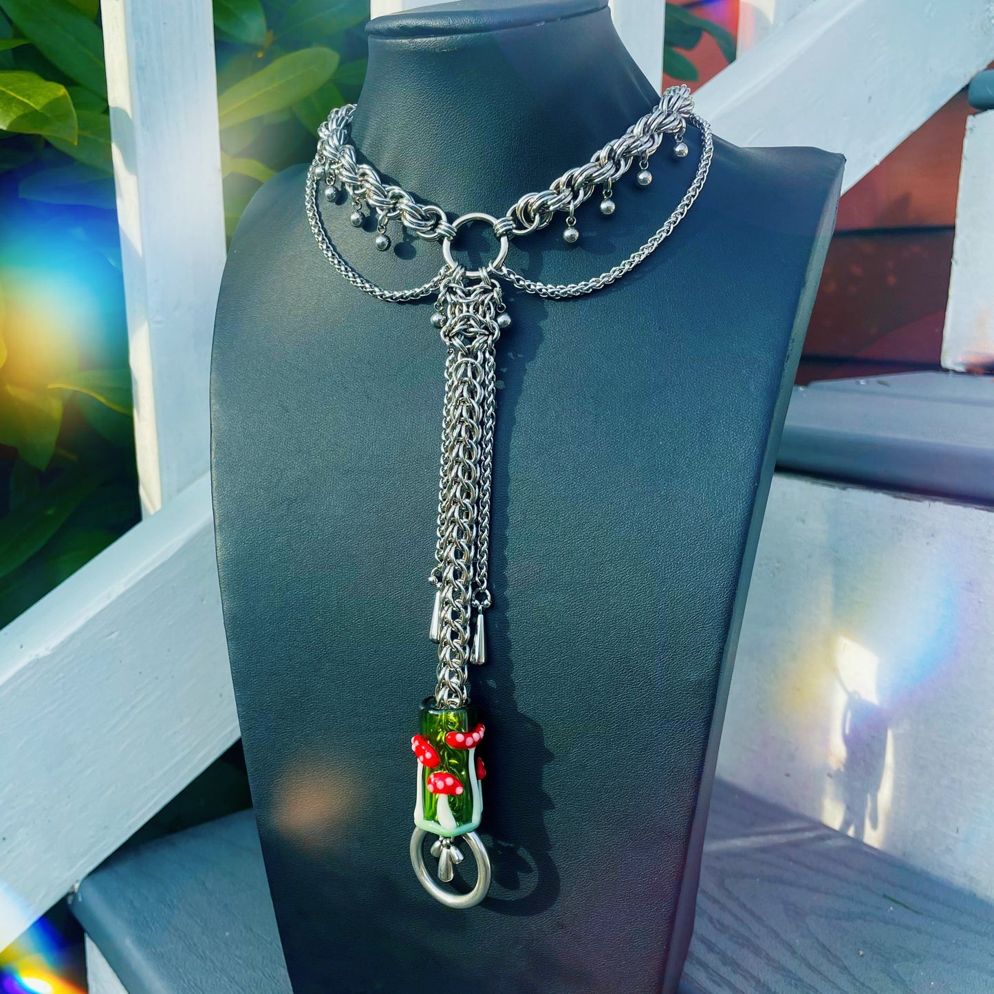 field of amanita necklace